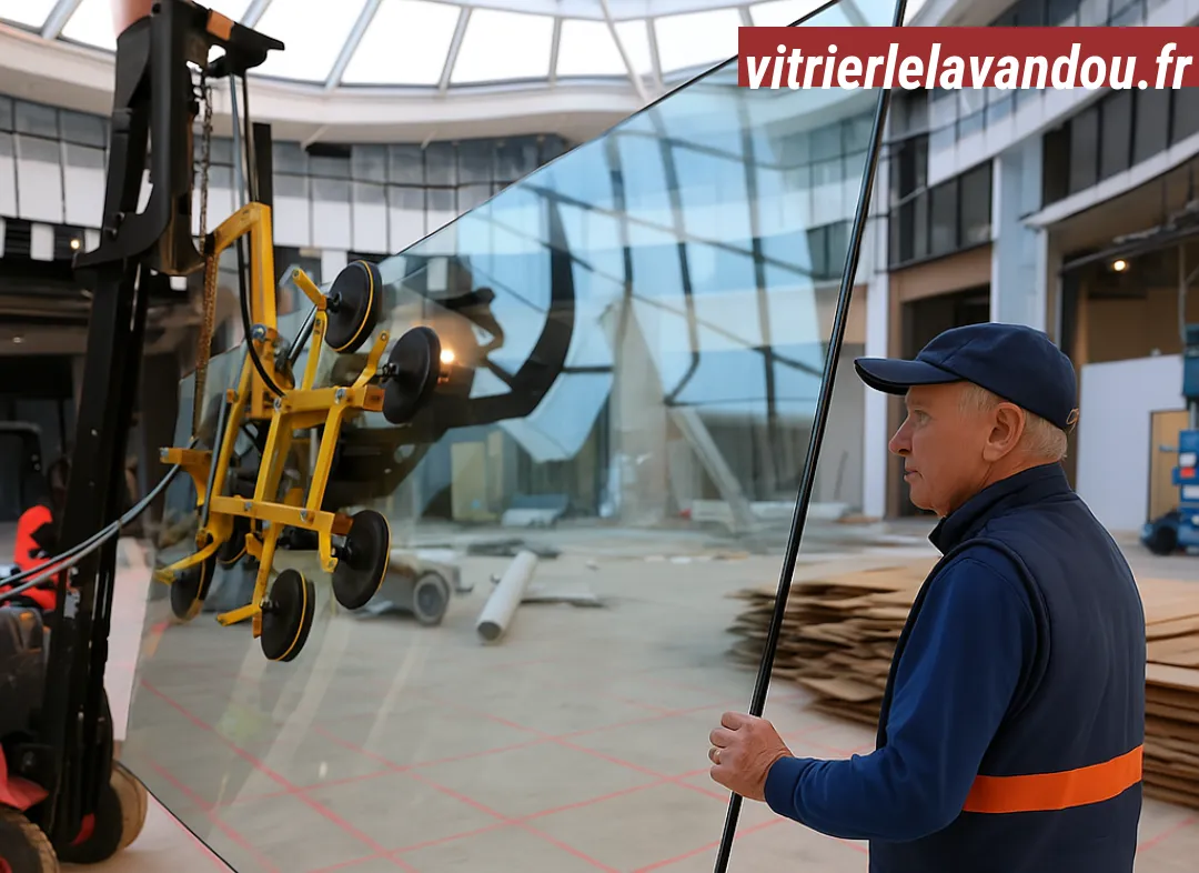 Remplacement de vitrine magasin Le Lavandou